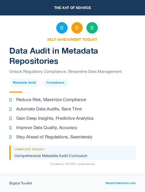 Data Audit in Metadata Repositories