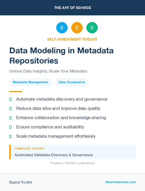 Data Modeling in Metadata Repositories