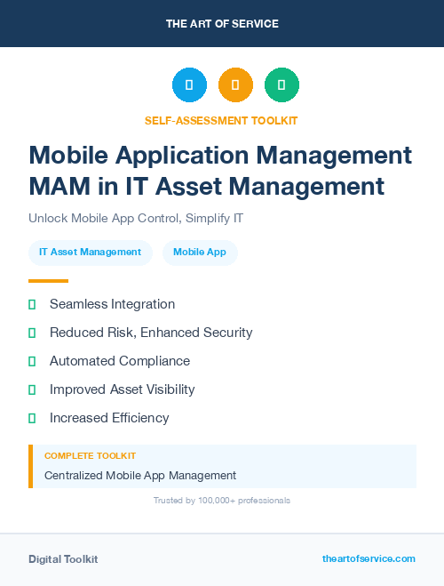 Mobile Application Management MAM in IT Asset Management