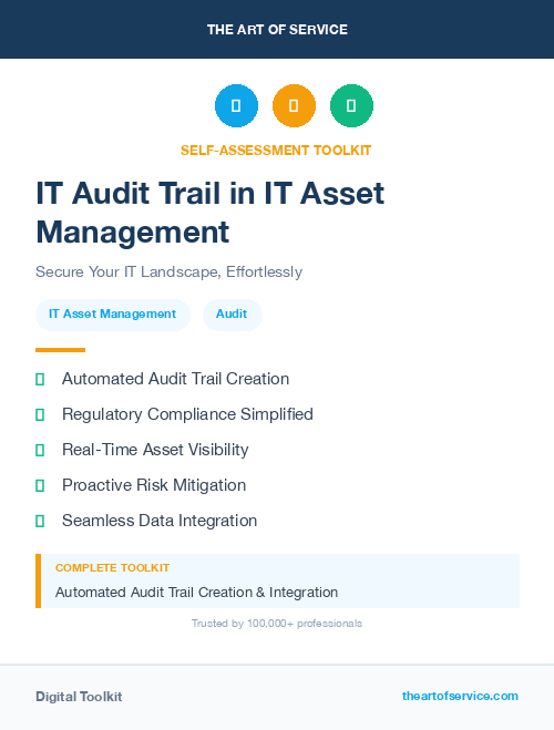 IT Audit Trail in IT Asset Management