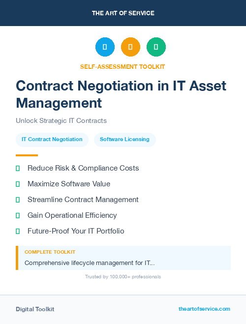 Contract Negotiation in IT Asset Management