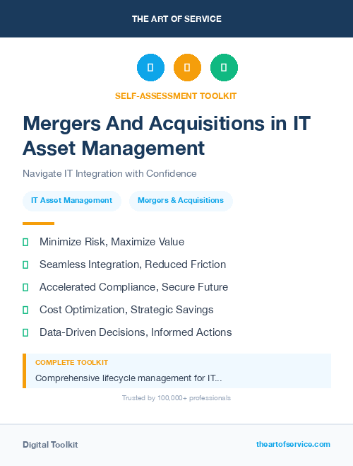 Mergers And Acquisitions in IT Asset Management