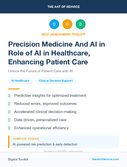 Precision Medicine And AI in Role of AI in Healthcare, Enhancing Patient Care