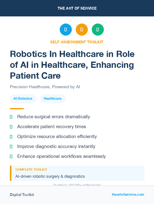 Robotics In Healthcare in Role of AI in Healthcare, Enhancing Patient Care