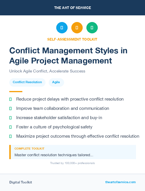 Conflict Management Styles in Agile Project Management