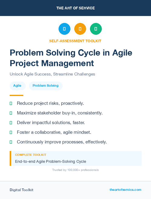 Problem Solving Cycle in Agile Project Management