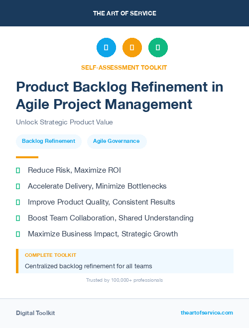 Product Backlog Refinement in Agile Project Management