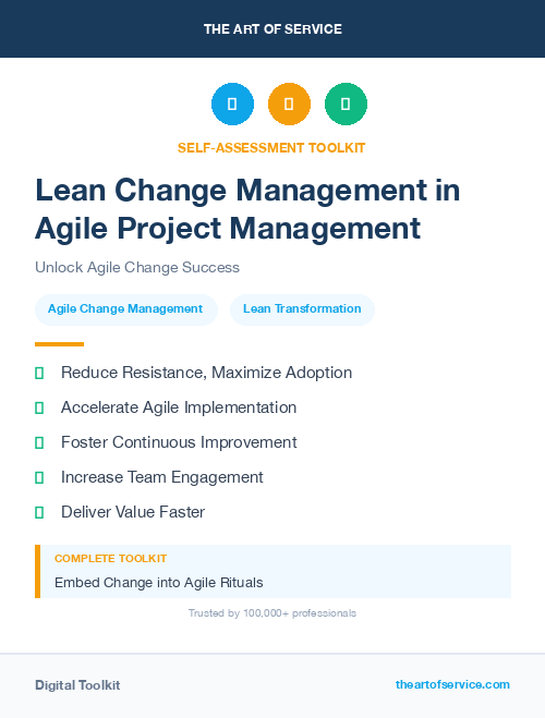 Lean Change Management in Agile Project Management