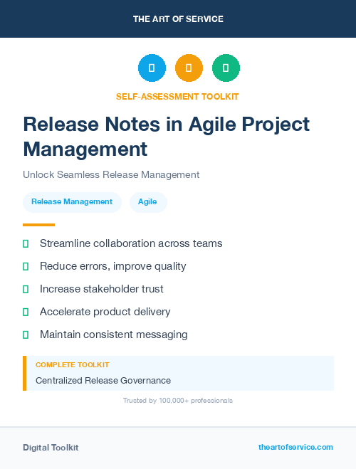 Release Notes in Agile Project Management