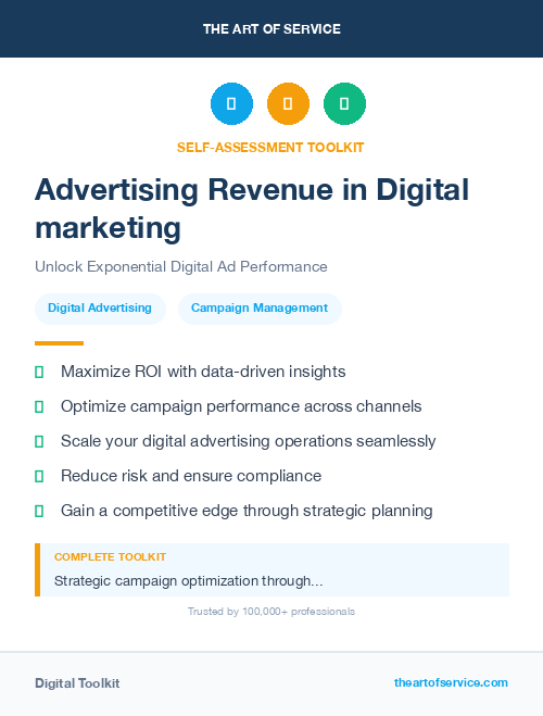 Advertising Revenue in Digital marketing