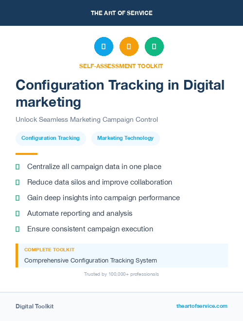Configuration Tracking in Digital marketing