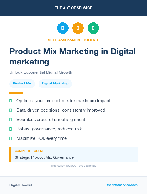 Product Mix Marketing in Digital marketing