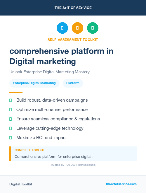 comprehensive platform in Digital marketing