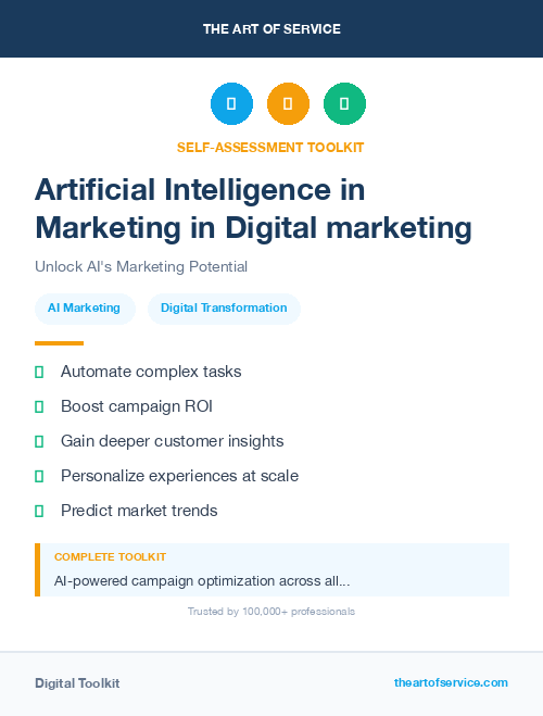 Artificial Intelligence in Marketing in Digital marketing