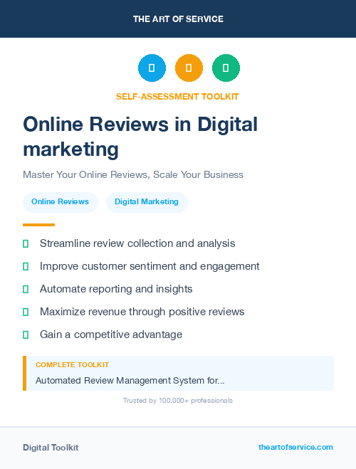 Online Reviews in Digital marketing