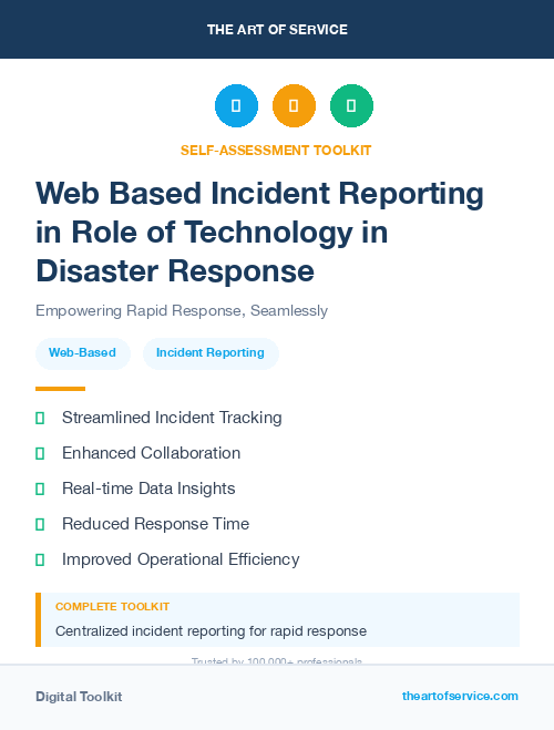 Web Based Incident Reporting in Role of Technology in Disaster Response