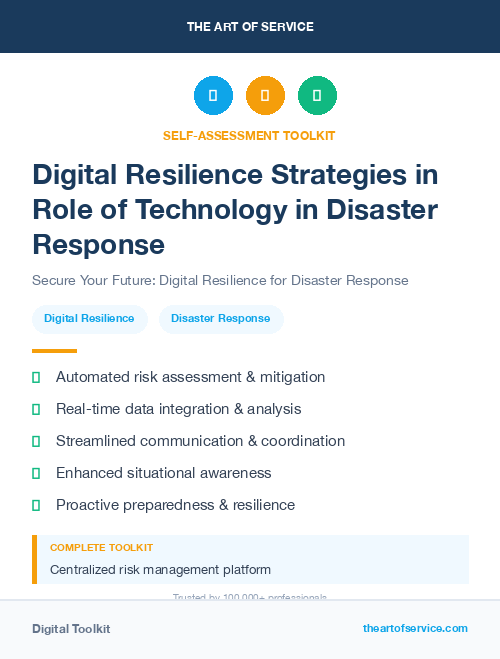 Digital Resilience Strategies in Role of Technology in Disaster Response