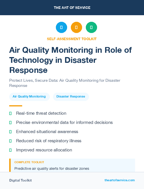 Air Quality Monitoring in Role of Technology in Disaster Response