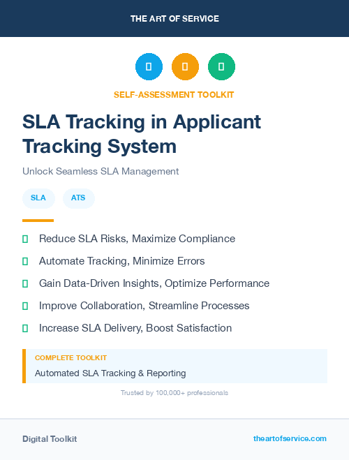 SLA Tracking in Applicant Tracking System