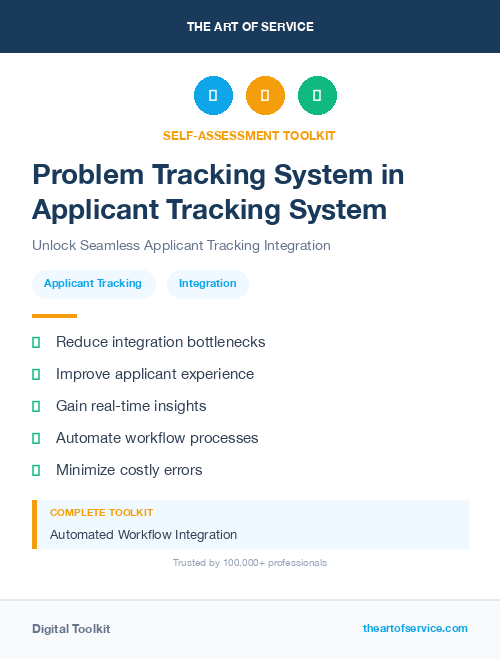 Problem Tracking System in Applicant Tracking System