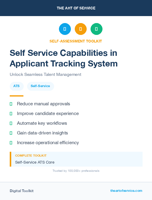Self Service Capabilities in Applicant Tracking System