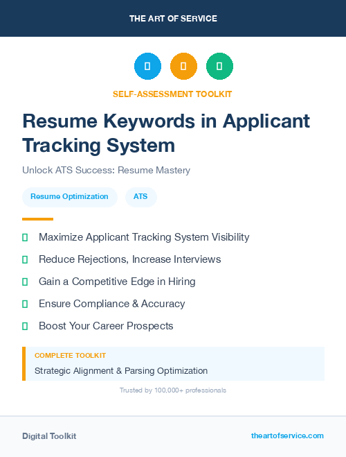 Resume Keywords in Applicant Tracking System