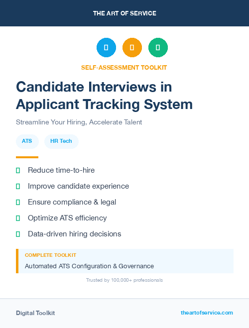 Candidate Interviews in Applicant Tracking System