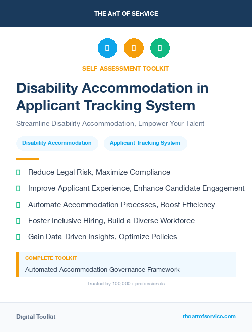 Disability Accommodation in Applicant Tracking System