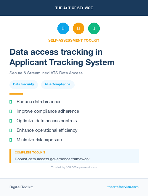Data access tracking in Applicant Tracking System