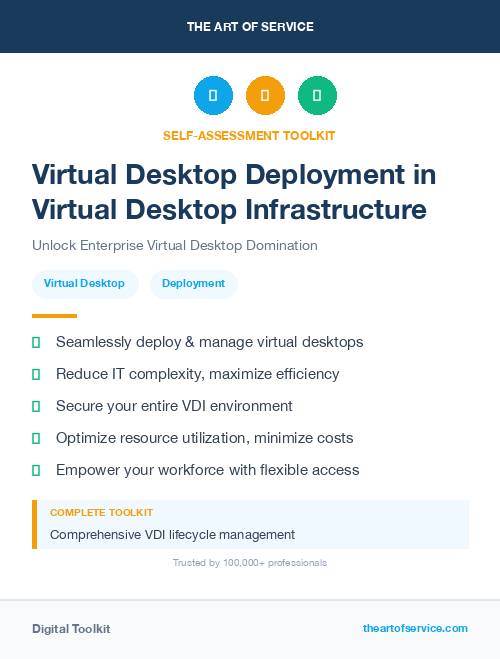 Virtual Desktop Deployment in Virtual Desktop Infrastructure