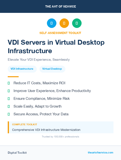 VDI Servers in Virtual Desktop Infrastructure