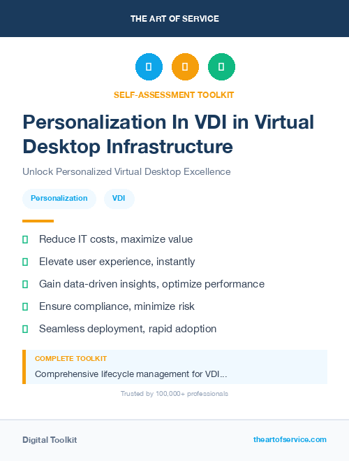 Personalization In VDI in Virtual Desktop Infrastructure