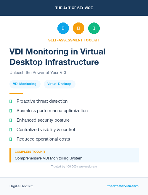 VDI Monitoring in Virtual Desktop Infrastructure