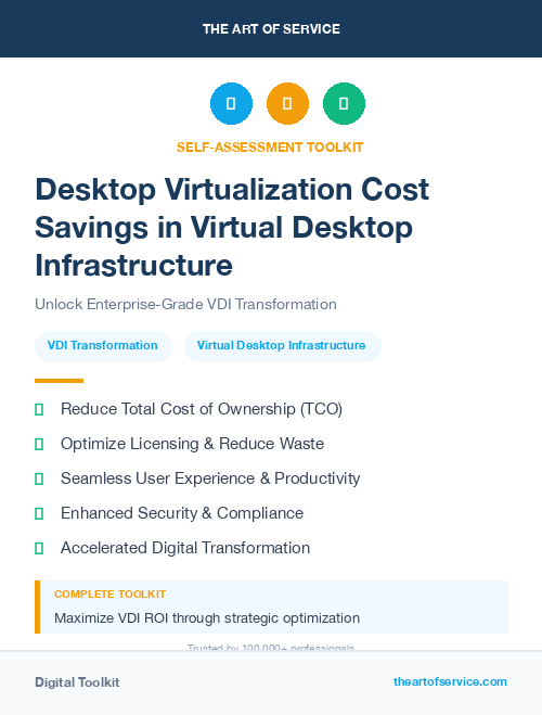 Desktop Virtualization Cost Savings in Virtual Desktop Infrastructure