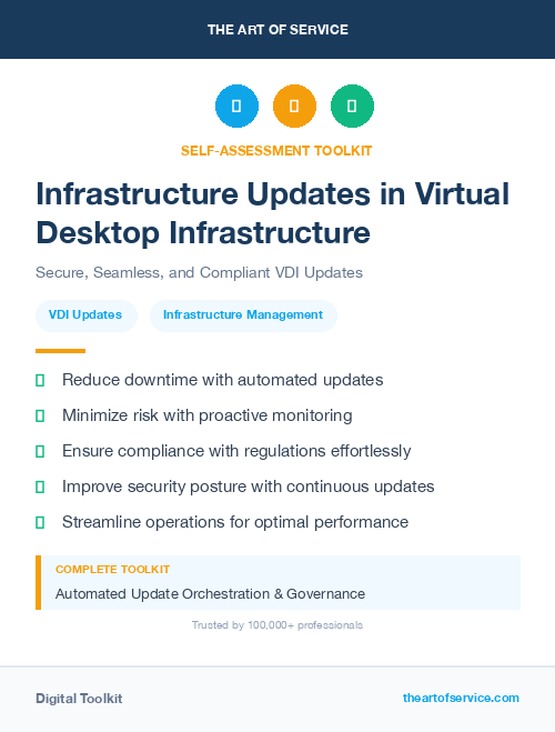 Infrastructure Updates in Virtual Desktop Infrastructure