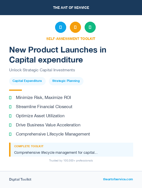 New Product Launches in Capital expenditure