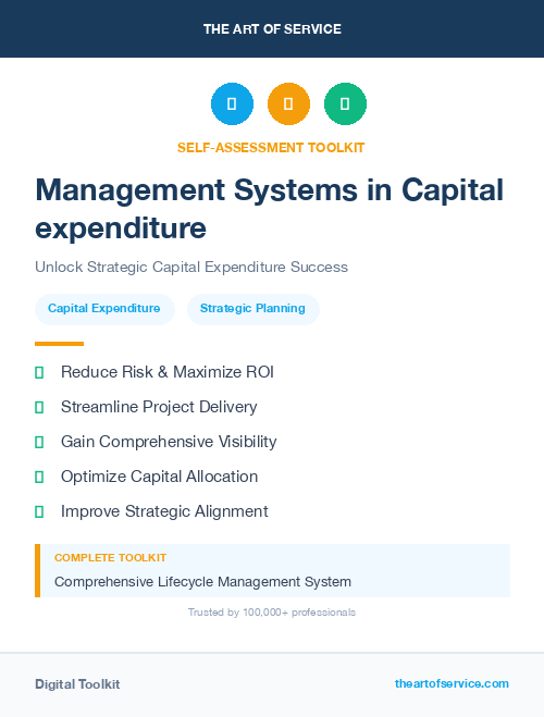 Management Systems in Capital expenditure