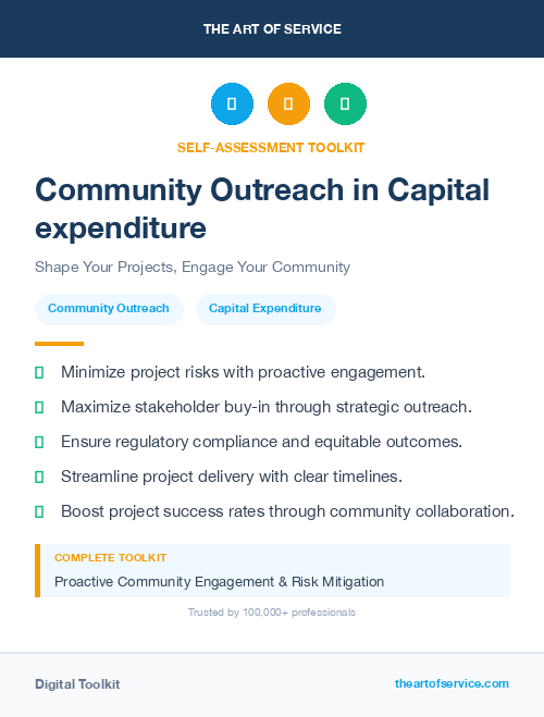 Community Outreach in Capital expenditure