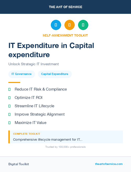 IT Expenditure in Capital expenditure