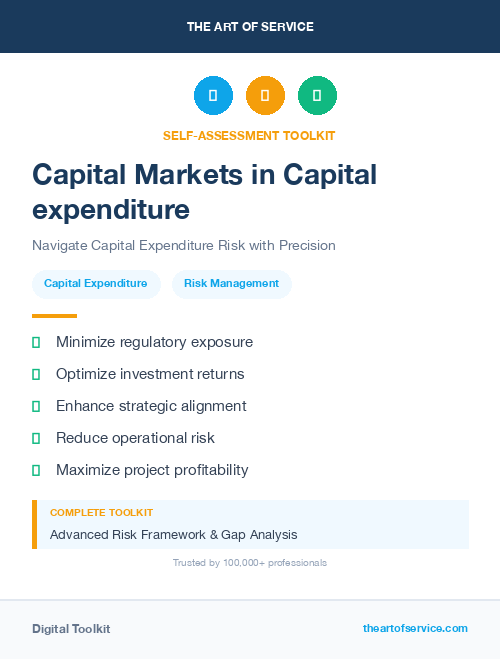 Capital Markets in Capital expenditure