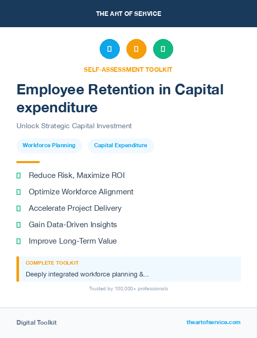Employee Retention in Capital expenditure