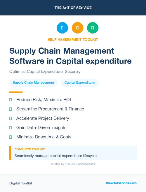 Supply Chain Management Software in Capital expenditure