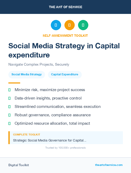 Social Media Strategy in Capital expenditure