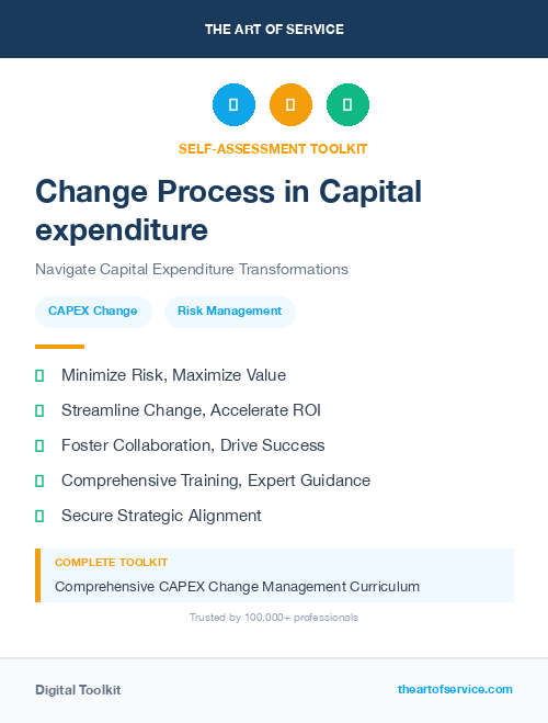 Change Process in Capital expenditure