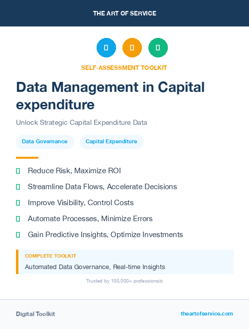 Data Management in Capital expenditure