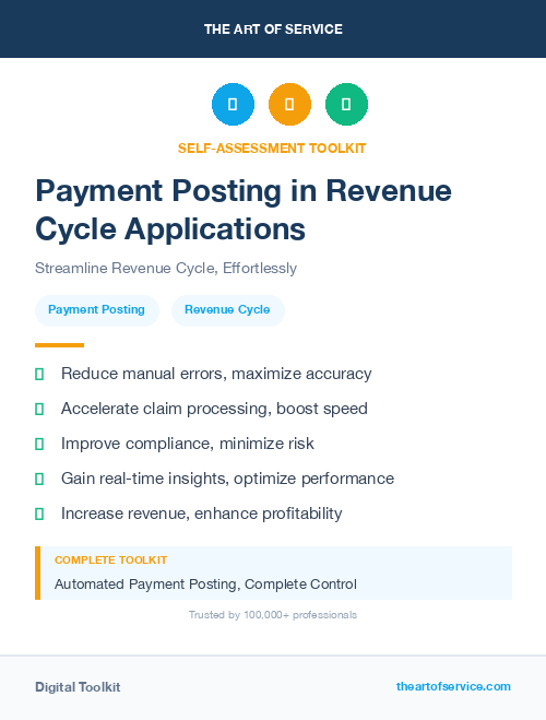 Payment Posting in Revenue Cycle Applications