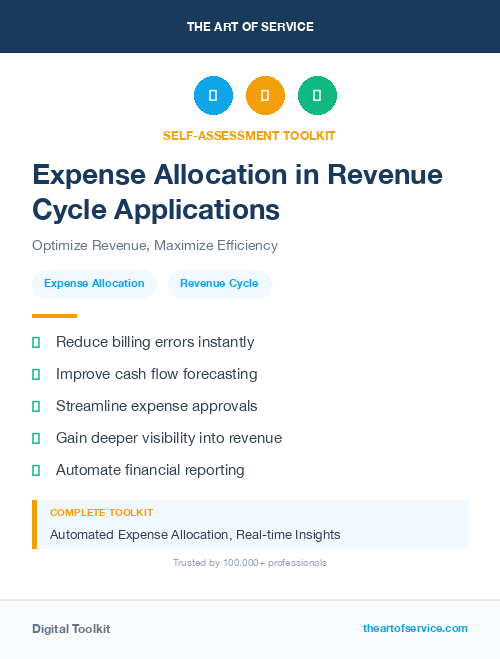 Expense Allocation in Revenue Cycle Applications