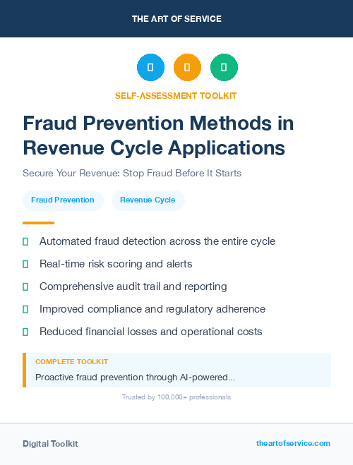 Fraud Prevention Methods in Revenue Cycle Applications