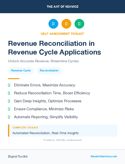 Revenue Reconciliation in Revenue Cycle Applications
