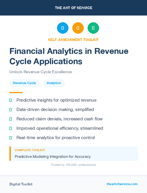 Financial Analytics in Revenue Cycle Applications